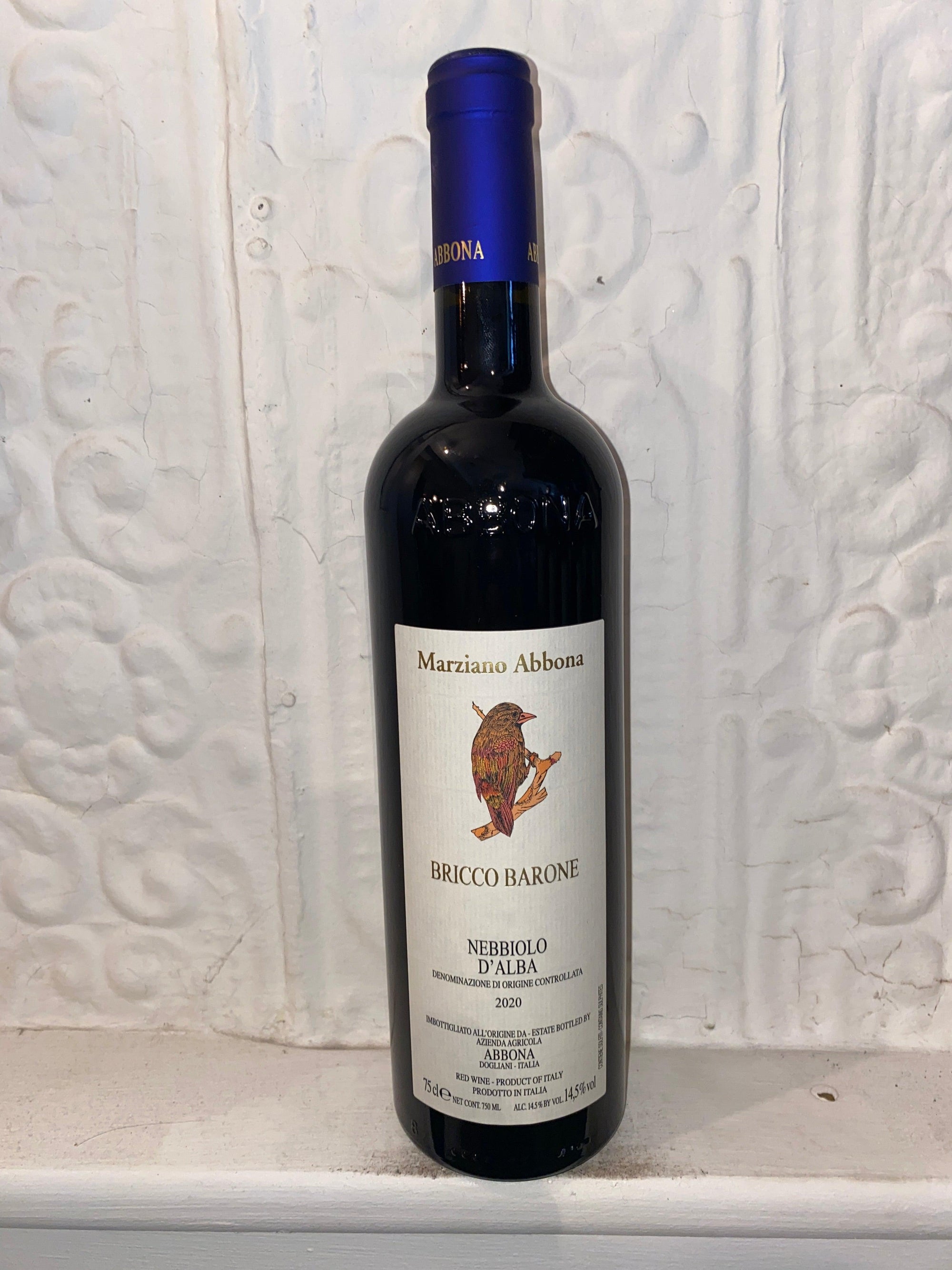 Bricco Barone Nebbiolo D'Alba, Mariziano Abbona 2020 (Piedmont, Italy)-Wine-Bibber & Bell