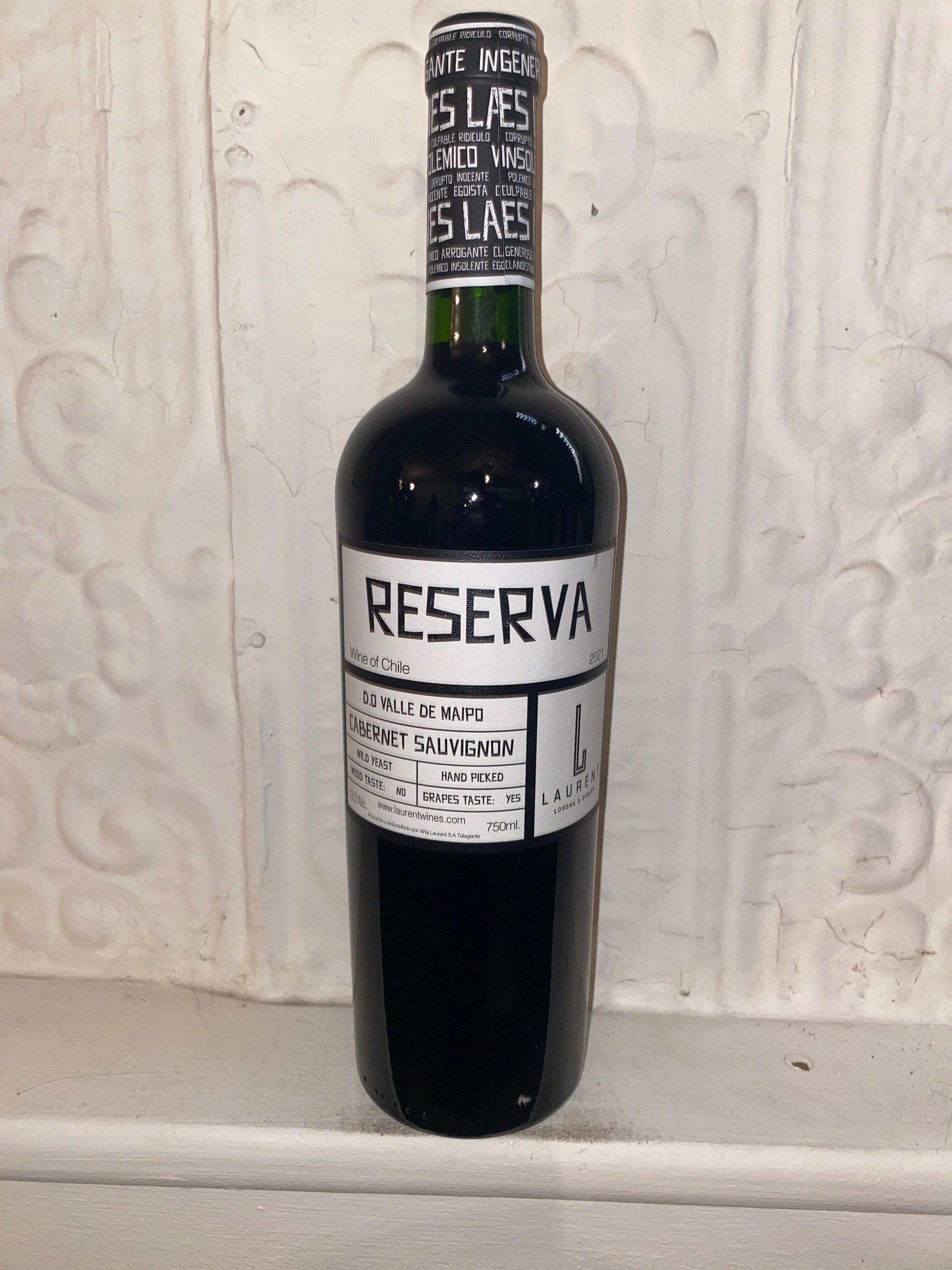 Cabernet Sauvignon Reserva, Laurent Family Vinyard 2021 (Maipo Valley, Chile)-Bibber & Bell