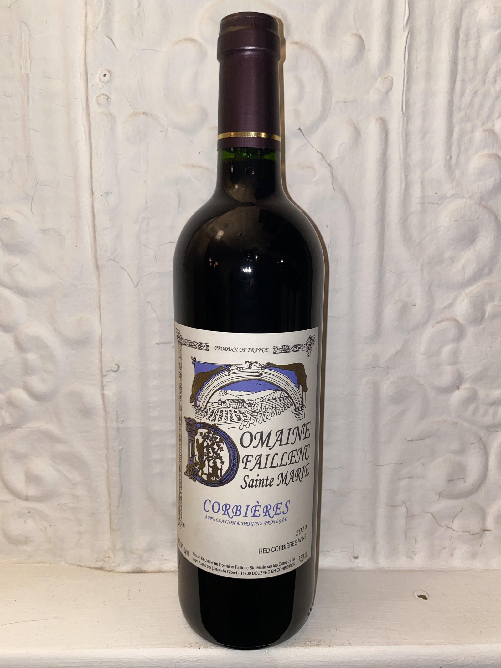 Corbieres Rouge, Domaine Faillenc Sainte Marie 2019 (Languedoc, France)-Bibber & Bell