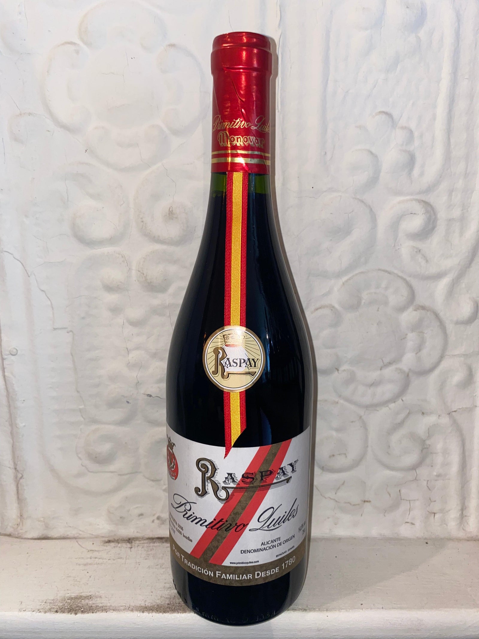 Monastrell "Raspay Tinto", Primitivo Quilles 2016 (Alicante, Spain)-Bibber & Bell