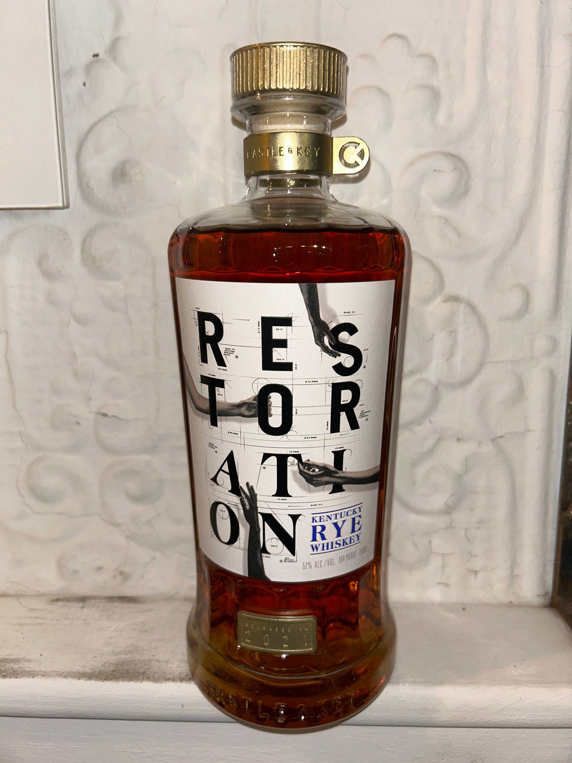 Restoration Rye Whiskey, Castle and Key (Kentucky, USA)-Spirits-Bibber & Bell