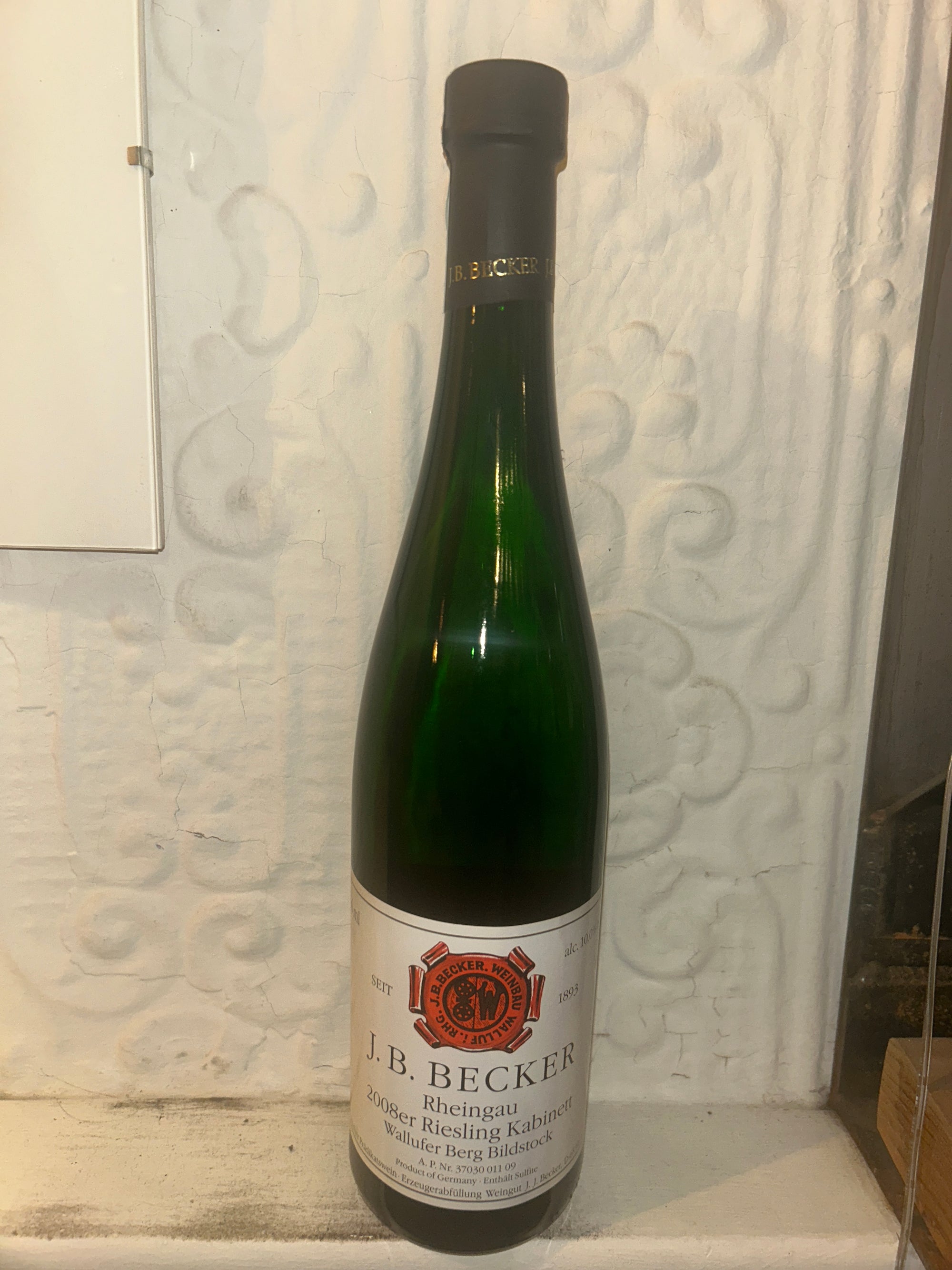 Riesling Kabinett aWallufer Berg Bildstock, JB Becker 2008 (Rheingau, Germany)-Wine-Bibber & Bell