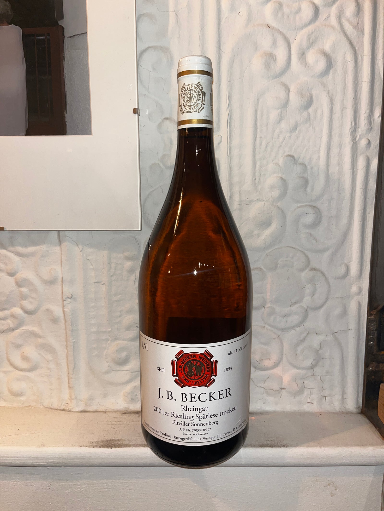 Riesling Spatlese Trocken, J.B. Becker (Rheingau, Germany) 2001 1.5Ltr-Wine-Bibber & Bell