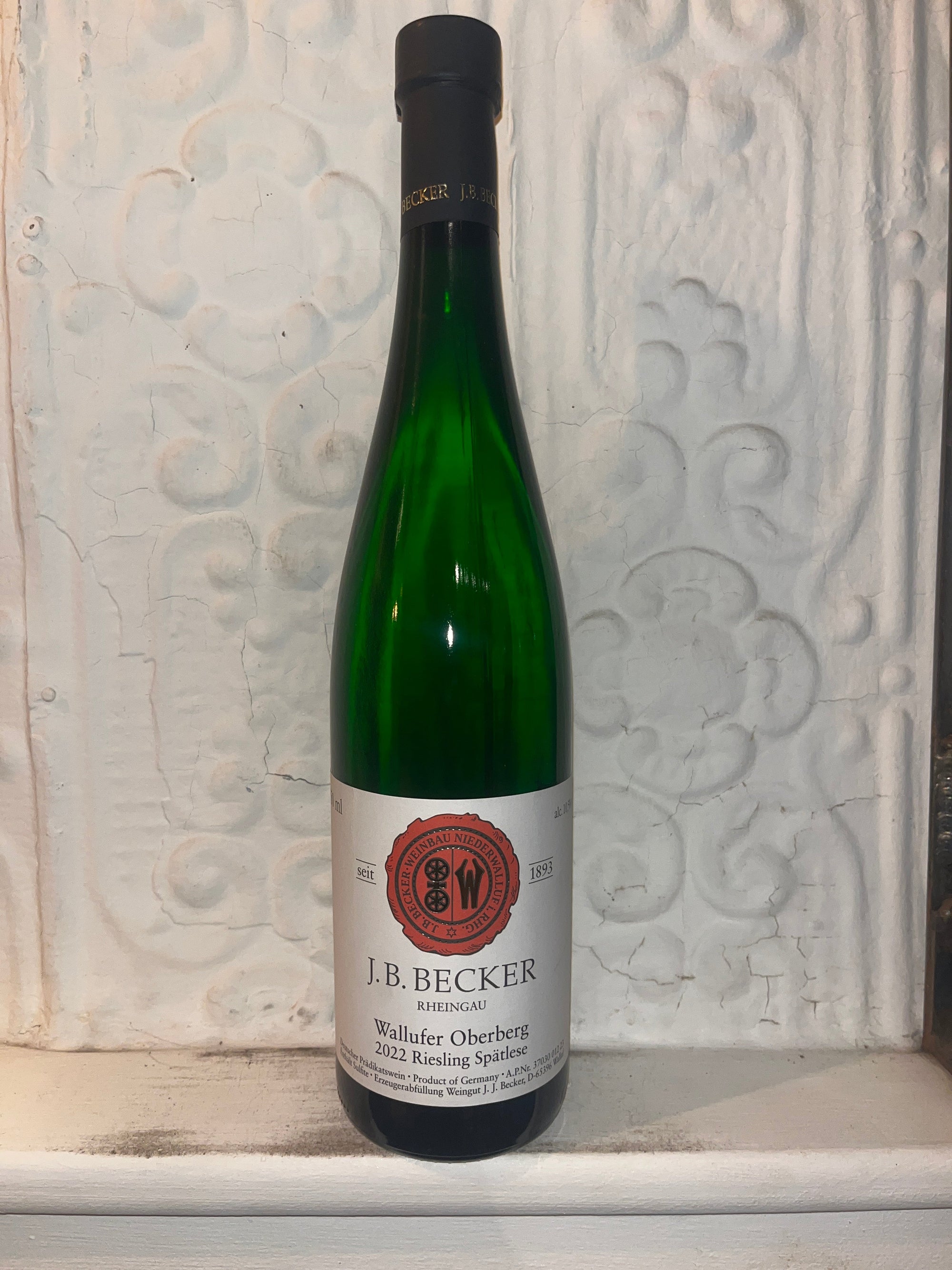 Riesling Wallufer Oberberg Spatlese, JB Becker 2022 (Rheingau, Germany)-Wine-Bibber & Bell