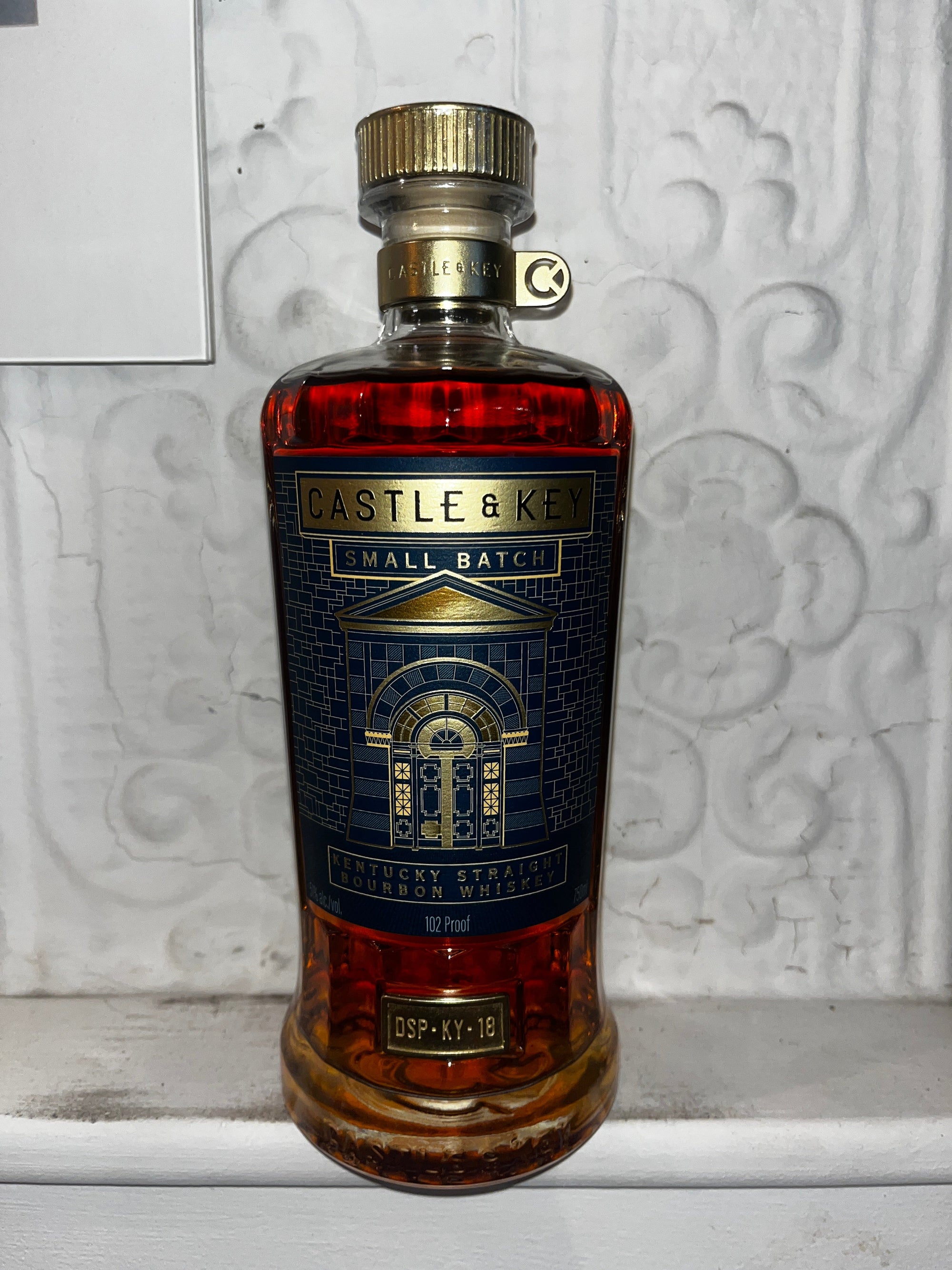 Straight Bourbon Whiskey, Castle & Key STRAPPED-Liquor & Spirits-Bibber & Bell