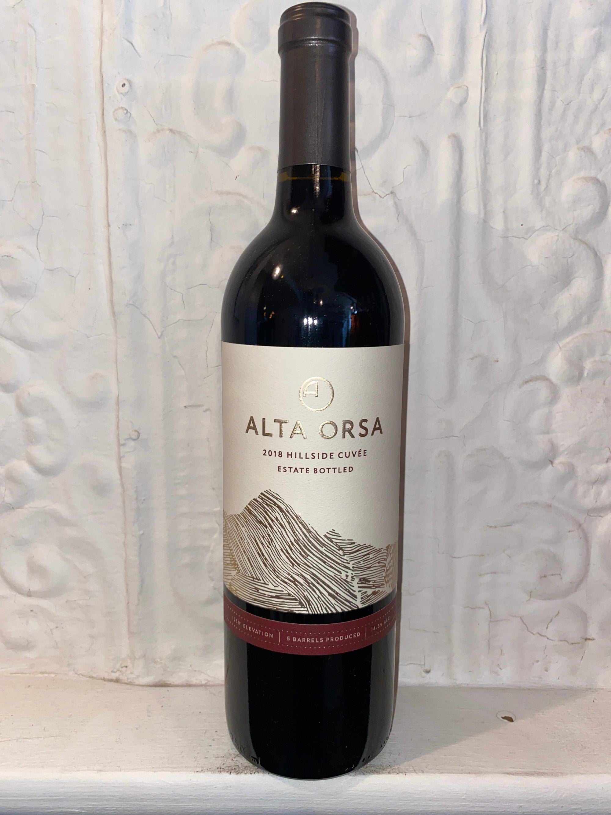 Alta Orsa Hillside Cuvee, Orsa Wines 2018 (Medocino, California)-Wine-Bibber & Bell
