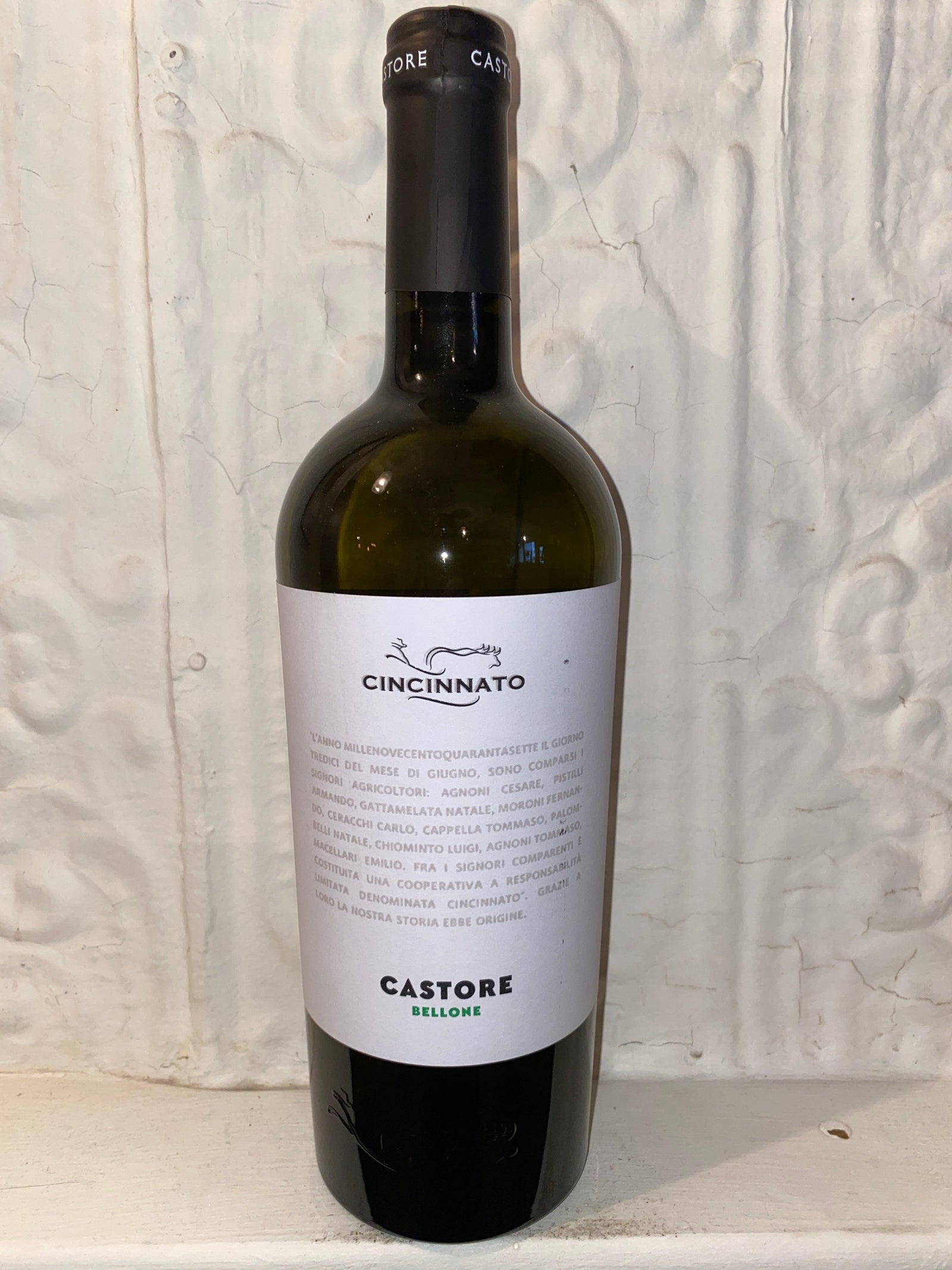 Bellone "Castore", Cincinnato 2019 (Lazio, Italy)-Wine-Bibber & Bell