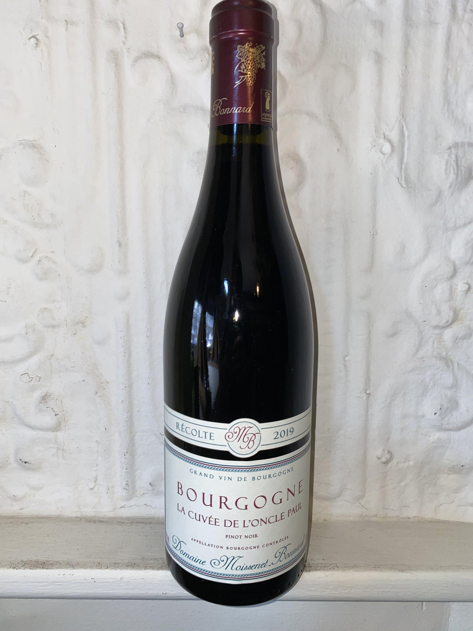 Bourgogne Rouge "Cuvee de l'Oncle Paul", Moissenet-Bonnard 2019 (Burgundy, France)-Bibber & Bell