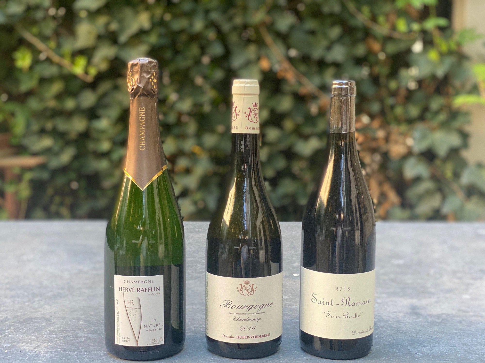Thanksgiving Champagne and Burgundy Trio-Bibber & Bell