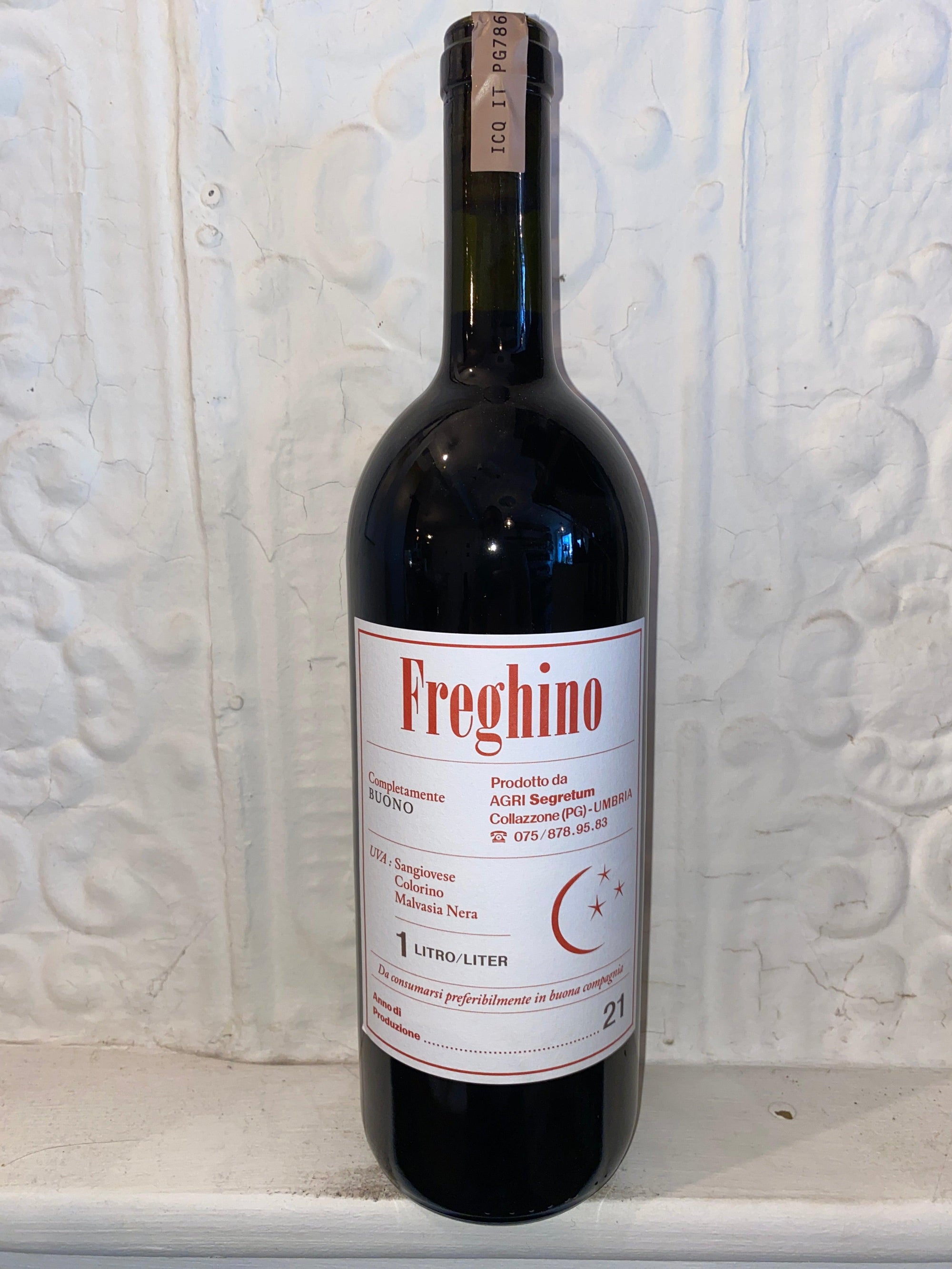 Freghino Rosso, Agri Segretum 2021 1Ltr (Umbria, Italy)-Bibber & Bell