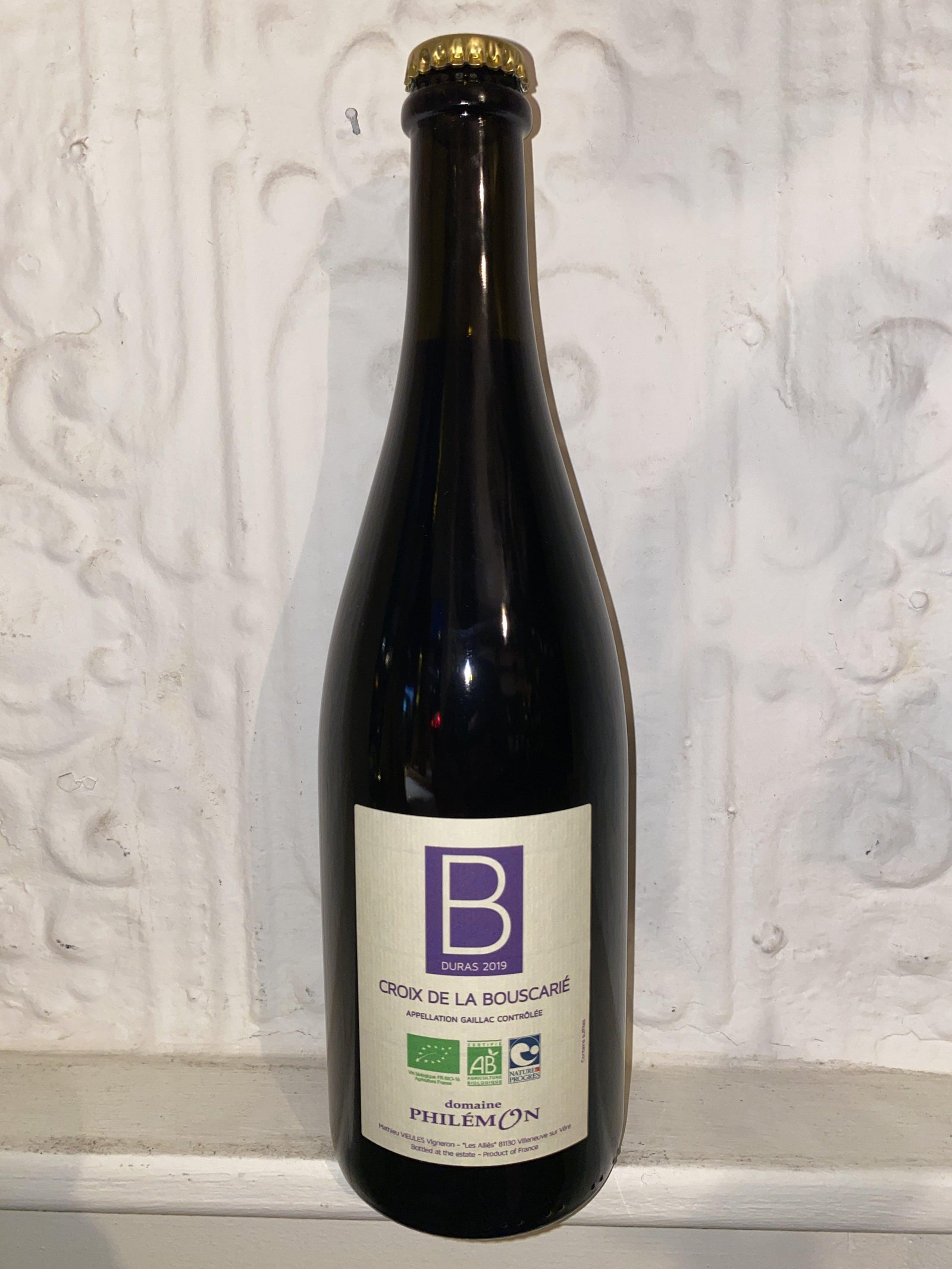 Gaillac Duras "Croix de la Buscarie", Domaine Philemon 2019 (Southwest, France)-Bibber & Bell