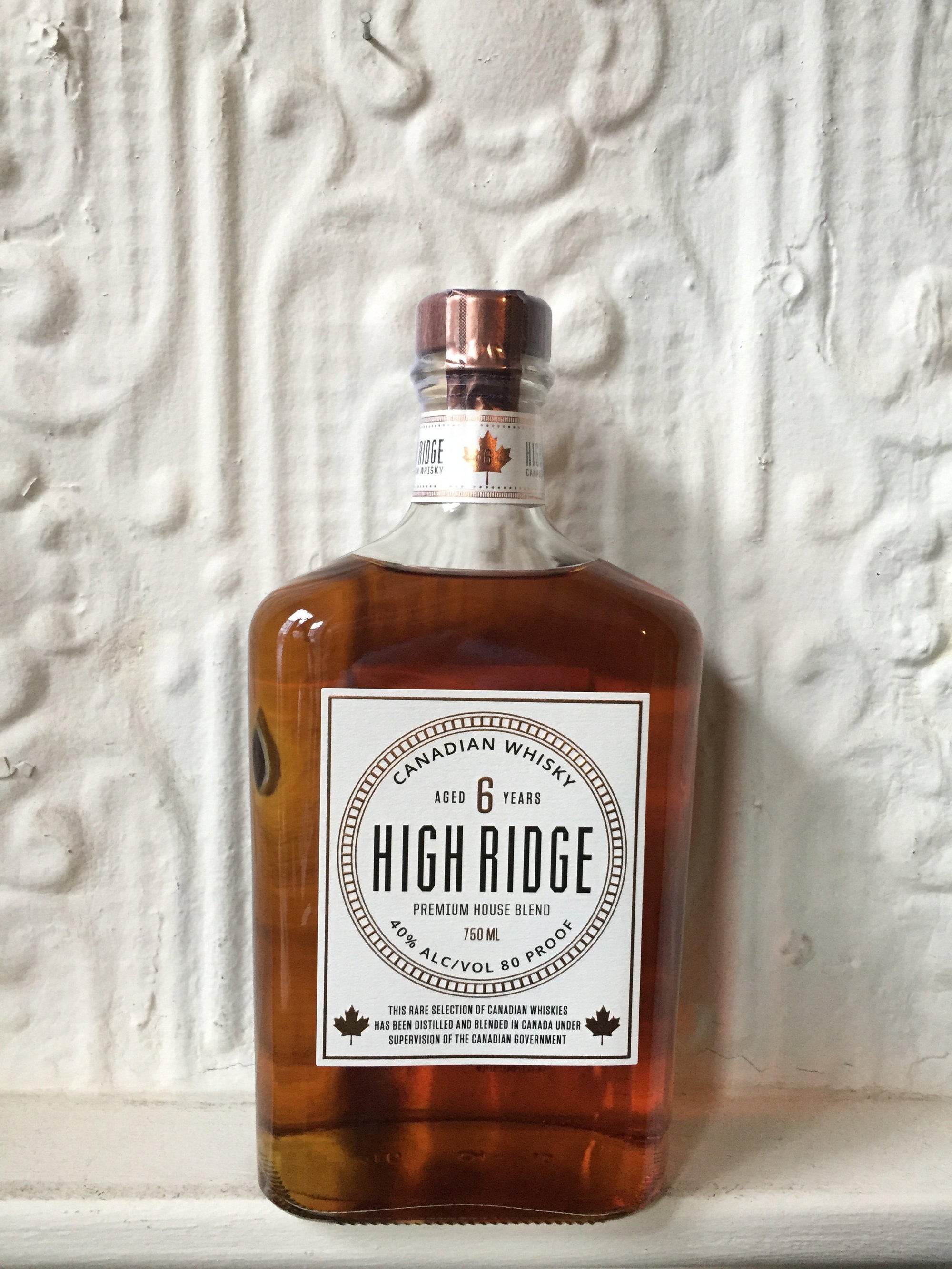 High Ridge 6 Year Old Canadian Whiskey (Canada)-Spirits-Bibber & Bell