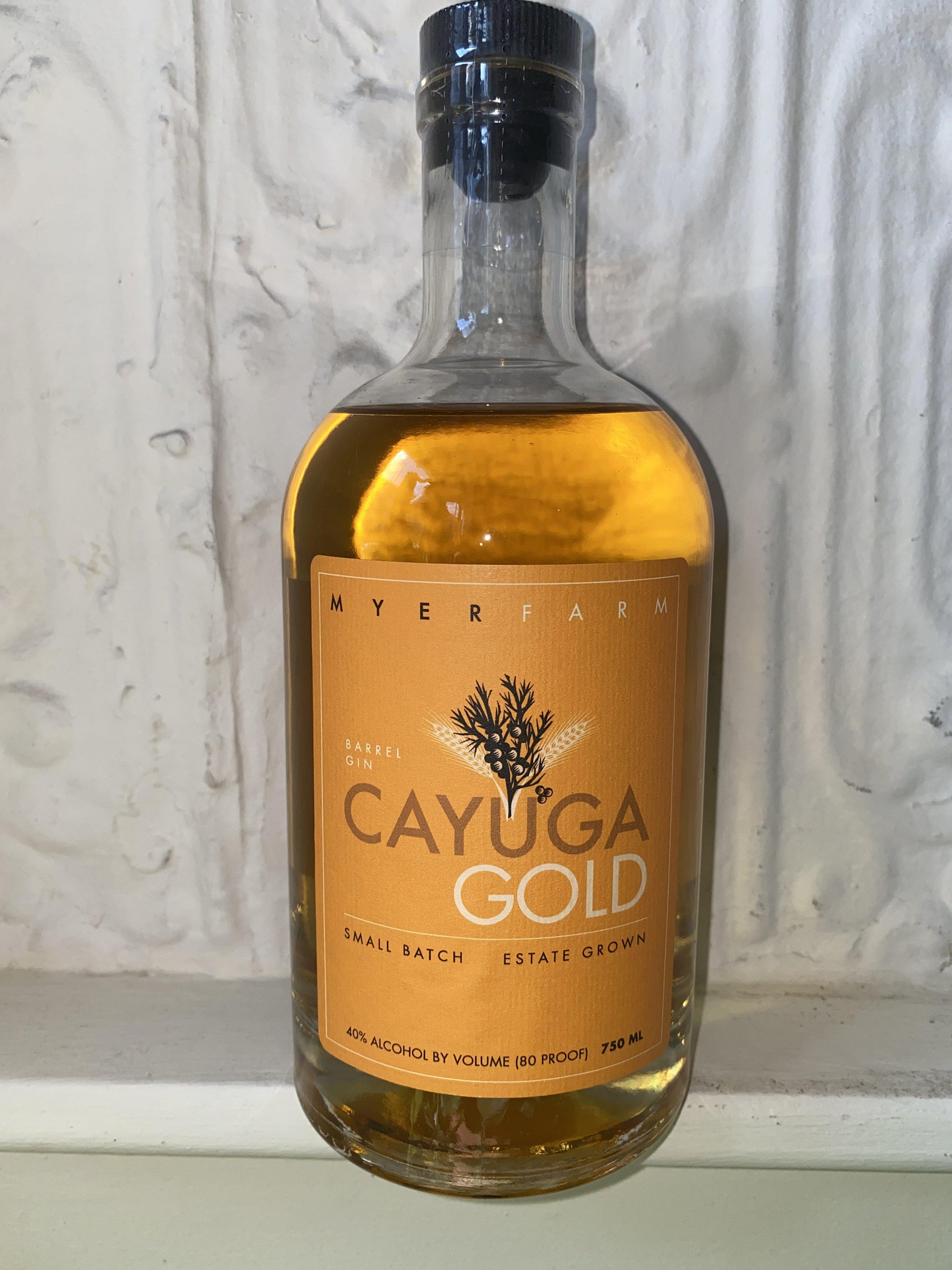 Myer Farm Cayuga Gold Barrel Aged Gin-Spirits-Bibber & Bell