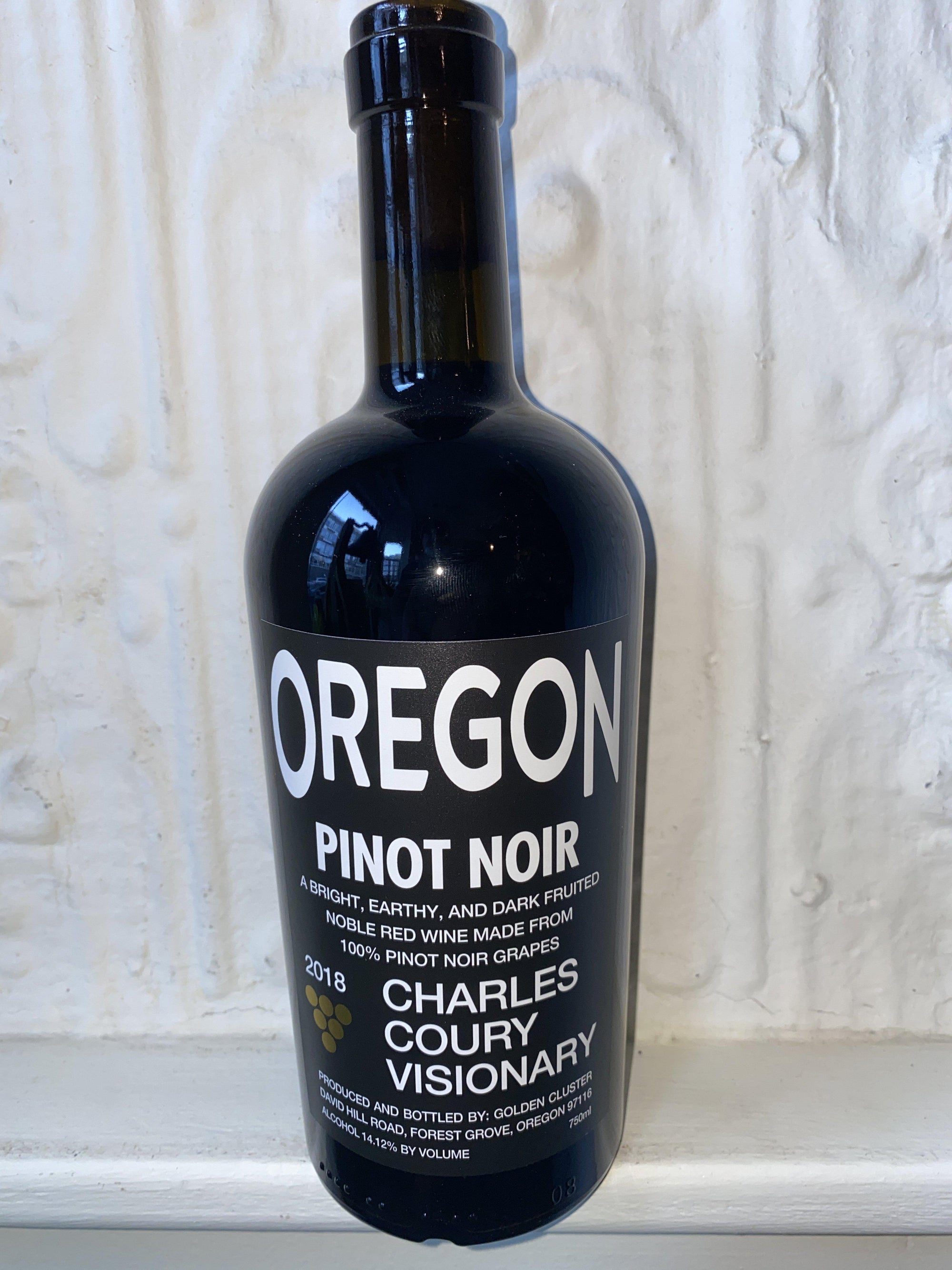 Pinot Noir Charles Coury Vineyard, Golden Cluster 2018 (Oregon, United States)-Bibber & Bell