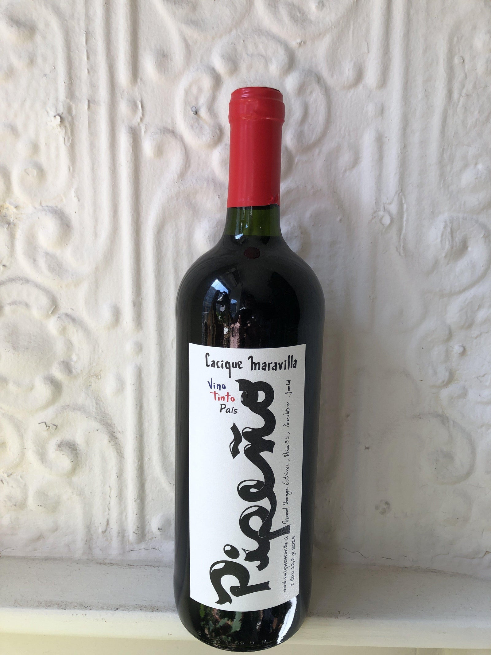 Pipeno Liter, Cacique Maravilla 2019 (Chile)-Wine-Bibber & Bell