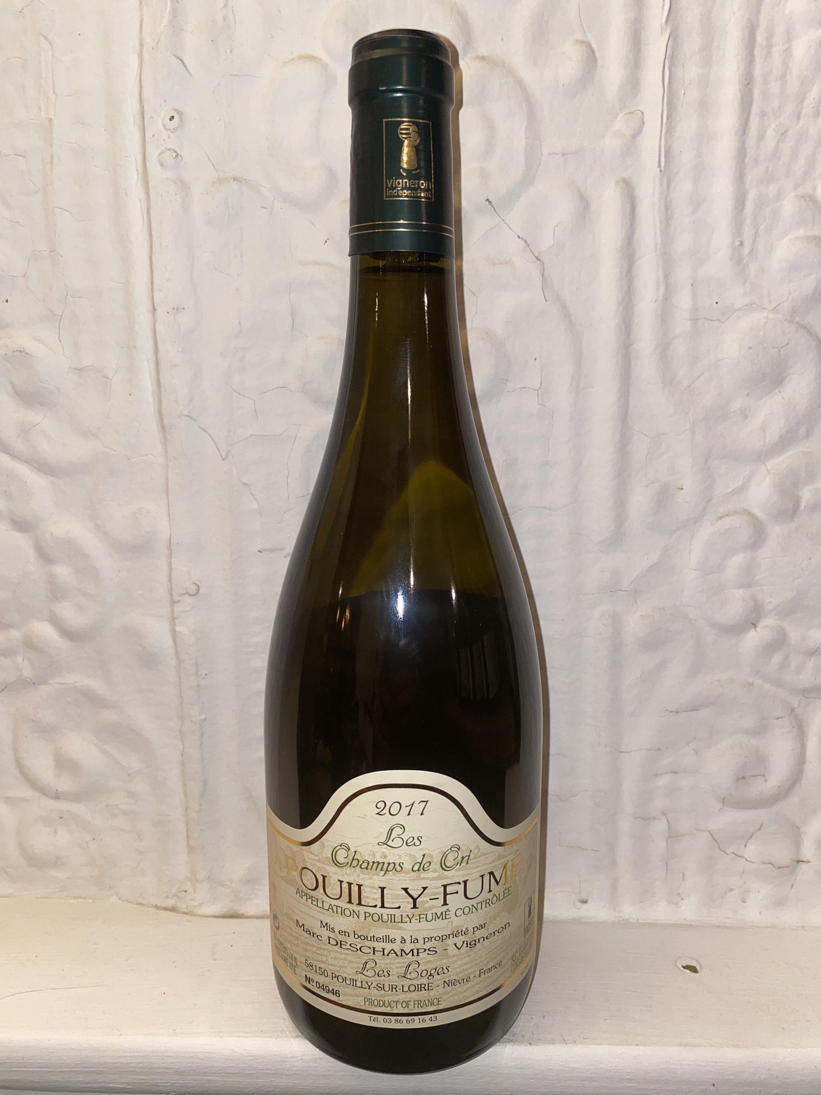 Pouilly Fume "Champs des Cri", Marc Dechamps 2017 (Loire, France)-Bibber & Bell