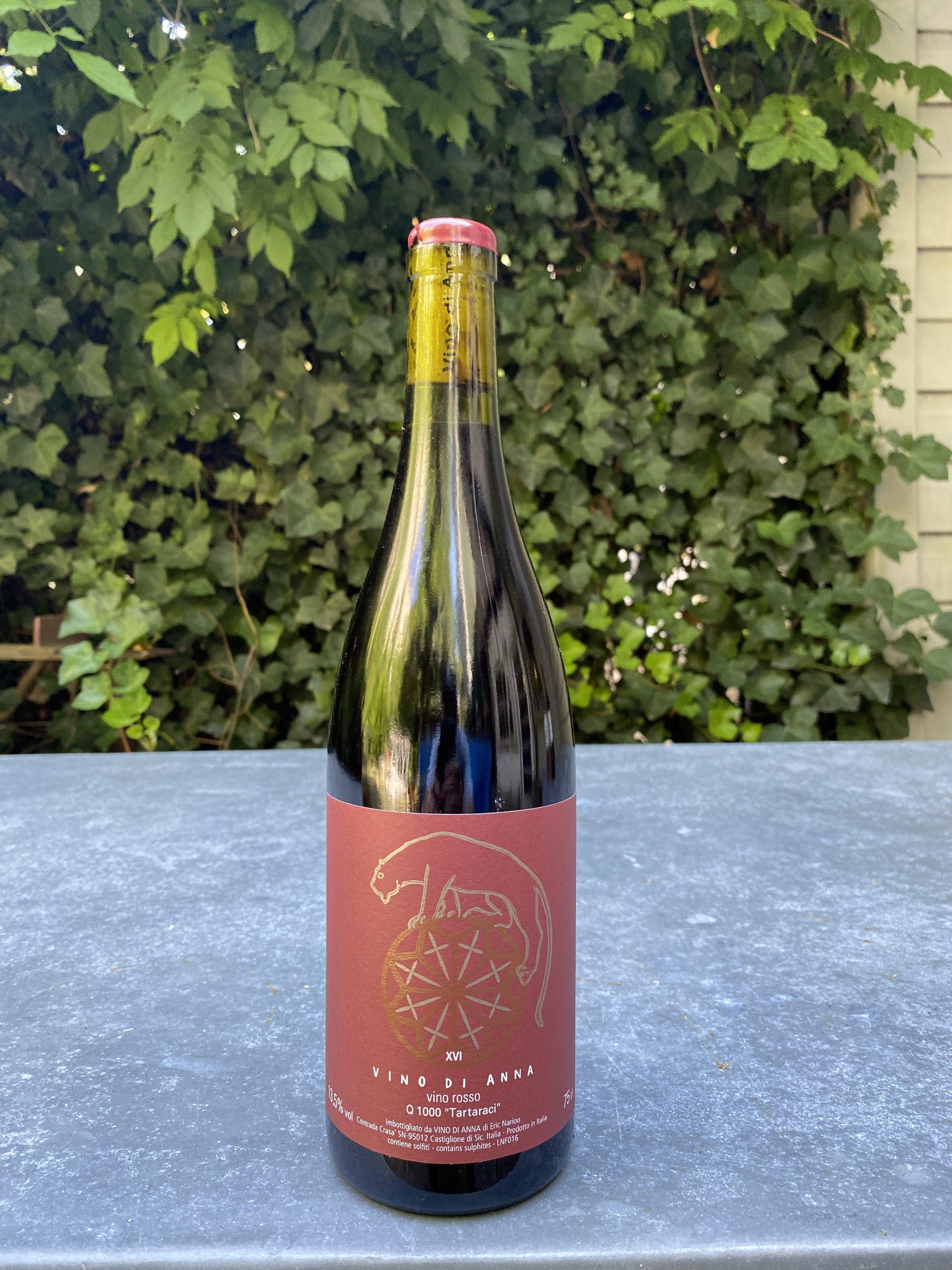 Q1000 Tartaraci Rosso, Vino di Anna 2016 (Sicily, Italy)-Wine-Bibber & Bell