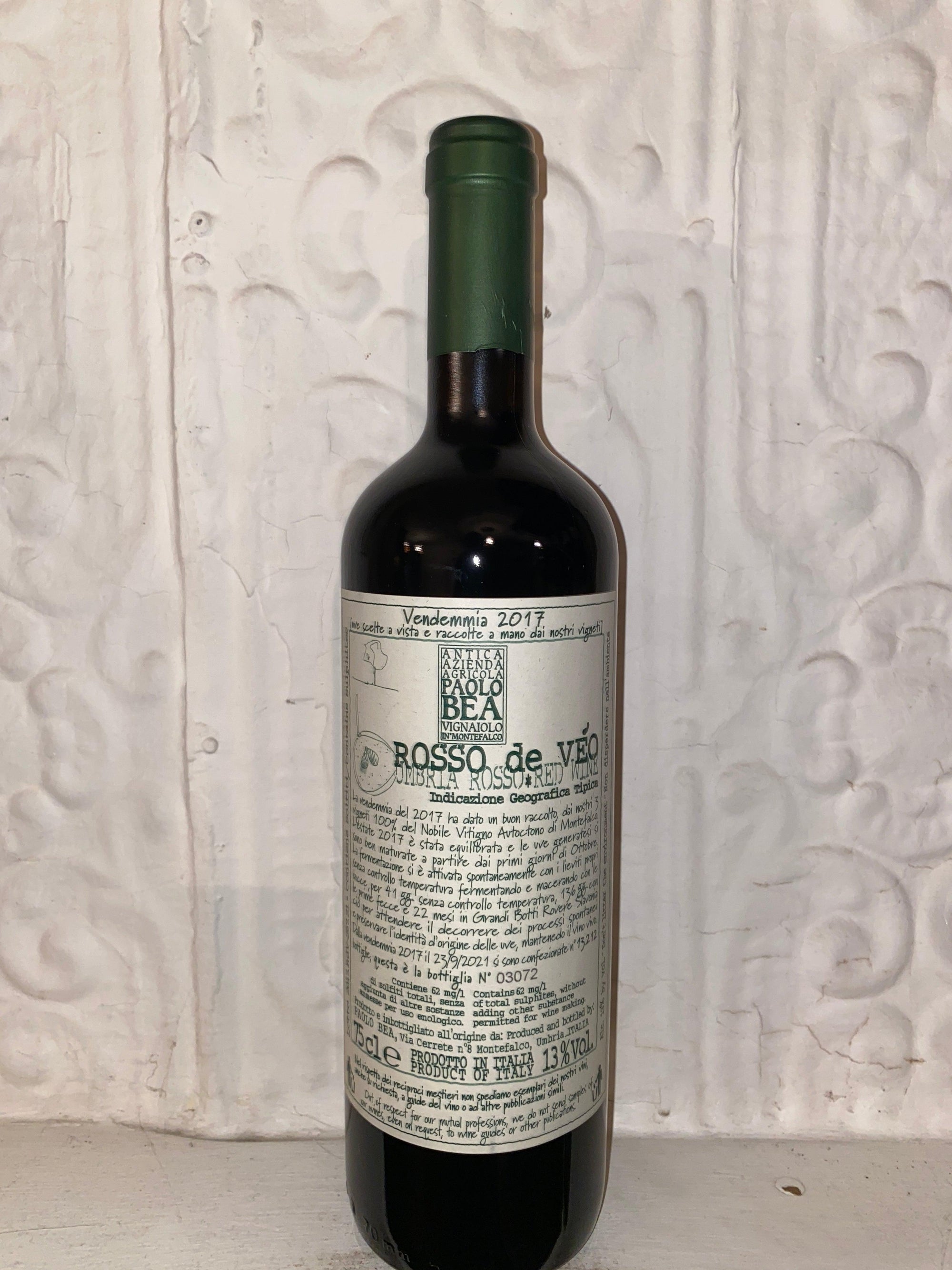 Rosso de Veo, Paolo Bea 2017 (Umbria, Italy)-Bibber & Bell
