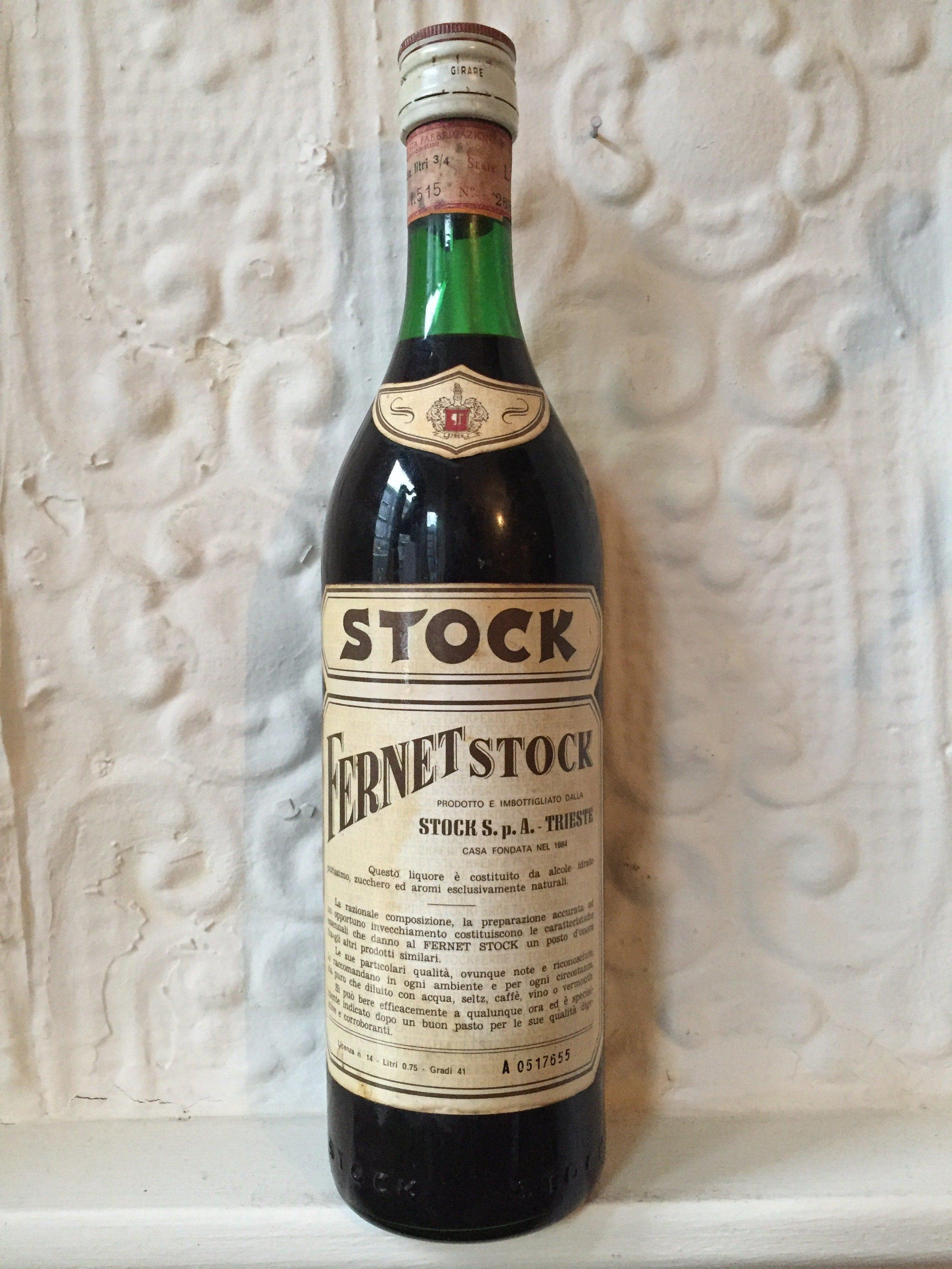 Stock's Fernet-Spirits-Bibber & Bell