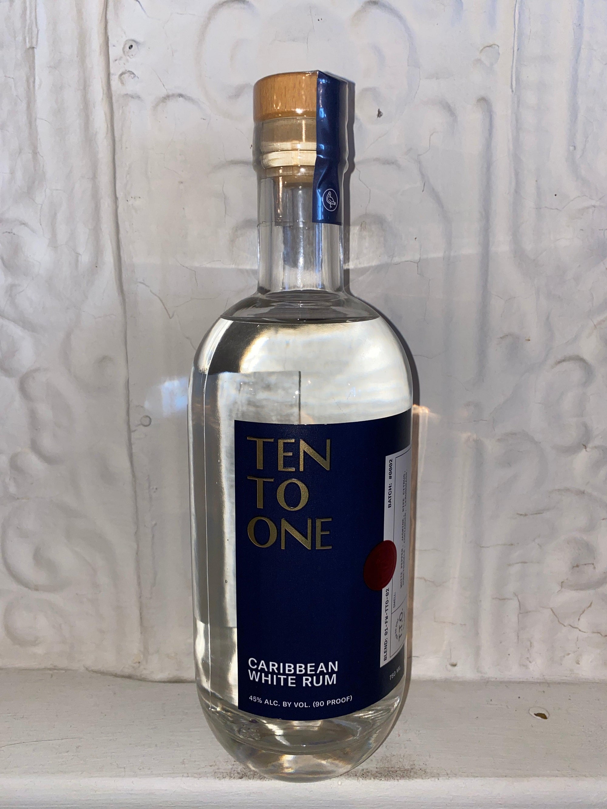 Ten to One White Caribbean Rum (Caribbean Islands)-Spirits-Bibber & Bell